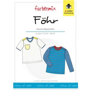 Schnittmuster - Farbenmix - Föhr - Herren-Basic-Shirt
