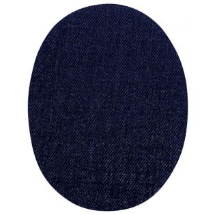 2x Aufbügelflecken - Jeans - klein - schwarz