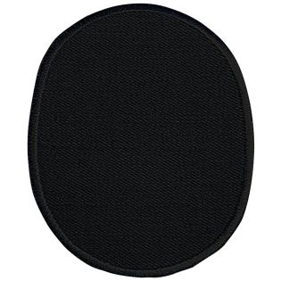 2x Aufbügelflecken - Jeans - umkettelt - schwarz