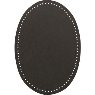 2x Wildlederimitat - Patches - 14x9,5cm - grau