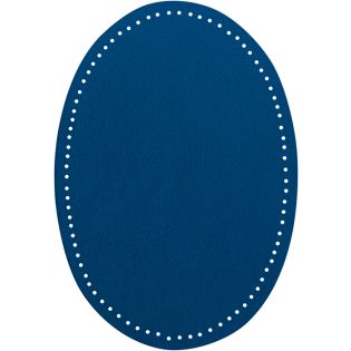 2x Wildlederimitat - Patches - 14x9,5cm - royalblau