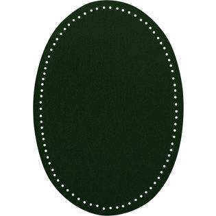 2x Wildlederimitat - Patches - 14x9,5cm - dunkelgrün