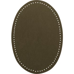 2x Wildlederimitat - Patches - 14x9,5cm - olive