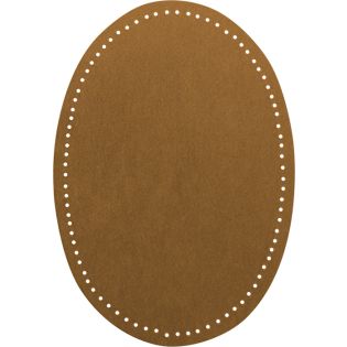 2x Wildlederimitat - Patches - 14x9,5cm - ocker