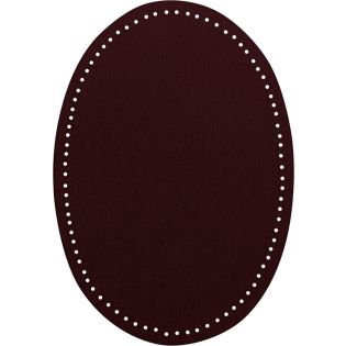 2x Wildlederimitat - Patches - 14x9,5cm - burgund