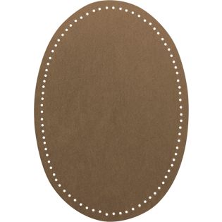 2x Wildlederimitat - Patches - 14x9,5cm - beige