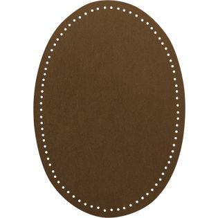 2x Wildlederimitat - Patches - 14x9,5cm - braun