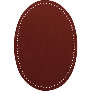 2x Wildlederimitat - Patches - 14x9,5cm - rost