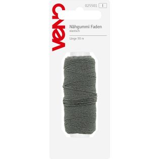 Nähfäden - Elastik - 30m - dunkelgrau