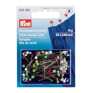 Prym - Glaskopfstecknadeln - 30 x 0,60 mm - 10g