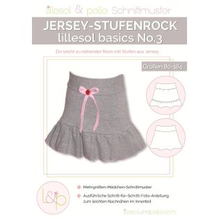 Schnittmuster - Lillesol & Pelle - Basics No. 3 - Jersey-Stufenrock