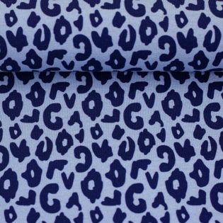 Baumwolljersey - Swafing - Cherry Picking - Happy Leo -blau-hellblau
