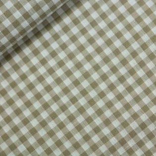 Baumwolle - Karo 0,5cm - beige