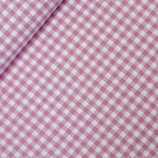 Baumwolle - Karo 0,5cm - rosa