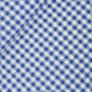 Baumwolle - Karo 0,5cm - blau