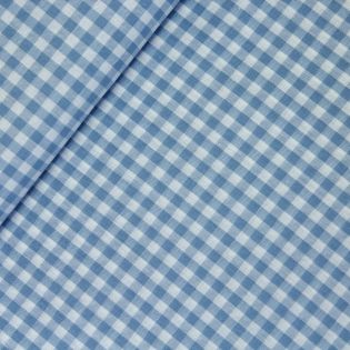 Baumwolle - Karo 0,5cm - hellblau