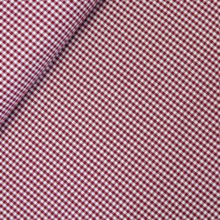 Baumwolle - Karo 0,2cm - bordeaux