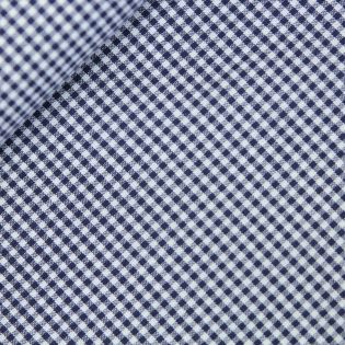 Baumwolle - Karo 0,2cm - navy