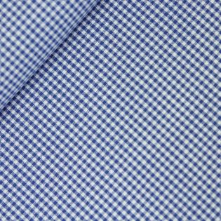 Baumwolle - Karo 0,2cm - royalblau