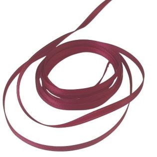 Satinband - Doubleface - 3 mm - kirschrot