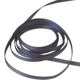 Satinband - Doubleface - 3 mm - dunkelgrau