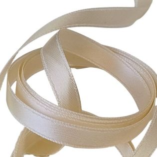 Satinband - Doubleface - 6 mm - beige