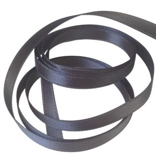 Satinband - Doubleface - 6 mm - dunkelgrau