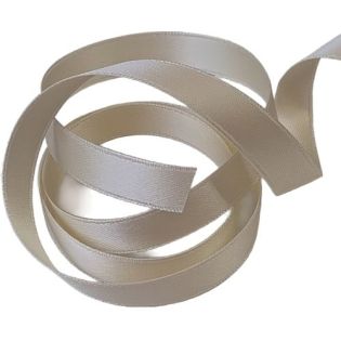 Satinband - Doubleface - 10 mm - beige