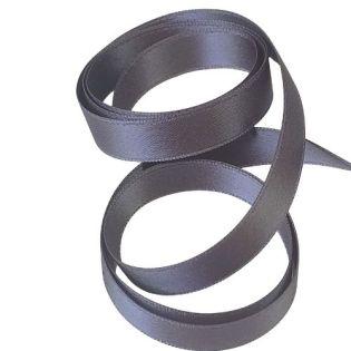 Satinband - Doubleface - 10 mm - dunkelgrau