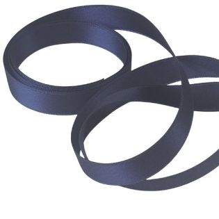 Satinband - Doubleface - 10 mm - marine