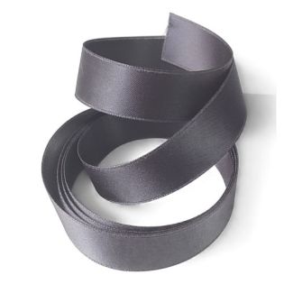 Satinband - Doubleface  - 16mm - dunkelgrau