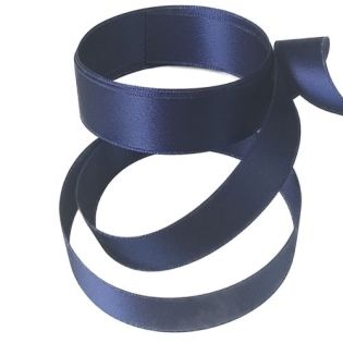 Satinband - Doubleface  - 16mm - marine
