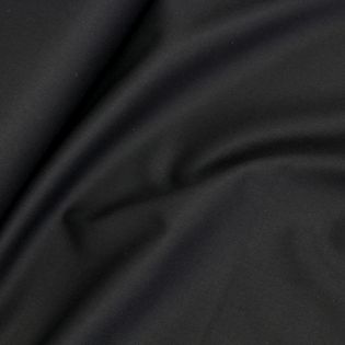 Gabardine-Stretch - uni - schwarz