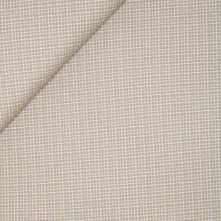 Baumwolle - Karo Gitter - beige