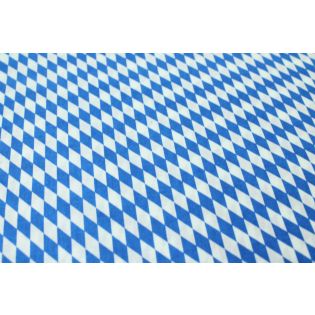 Baumwolle - Bayernraute - klein - weiß - blau