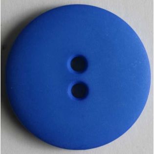 2 - Loch - Knopf - 18 mm - matt - blau