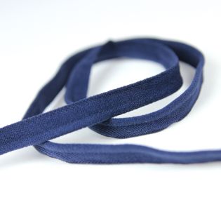 Paspelband - elastisch - navy