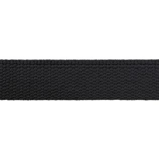Baumwollgurtband - uni - 30 mm - schwarz