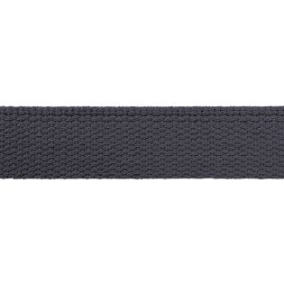 Baumwollgurtband - uni - 30 mm - dunkelgrau