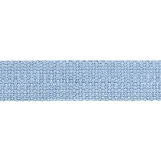 Baumwollgurtband - uni - 30 mm - hellblau