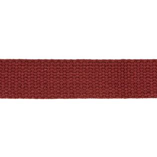 Baumwollgurtband - uni - 30 mm - dunkelrot