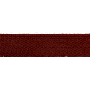 Baumwollgurtband - uni - 30 mm - bordeaux