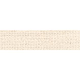Baumwollgurtband - uni - 30 mm - seesand