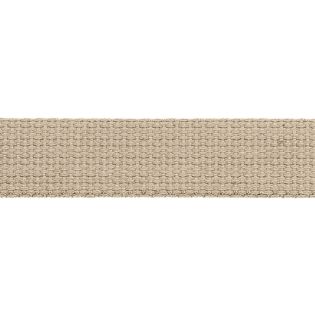 Baumwollgurtband - uni - 30 mm - graubraun