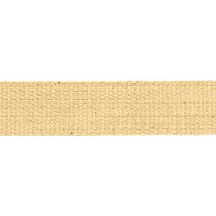 Baumwollgurtband - uni - 30 mm - tiefbeige