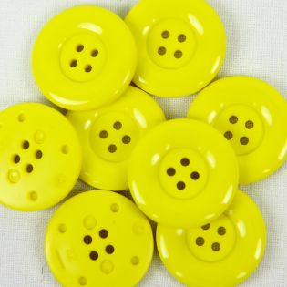 4-Loch-Knopf - 23 mm - gelb