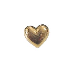 Öse - 14 mm - Herz - gold