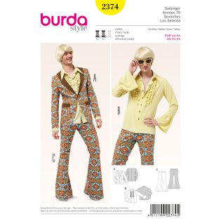 Schnittmuster - burda style - Siebziger Herren - 2374