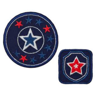 Applikation - Maritim - Sterne - 2er-Set