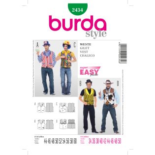 Schnittmuster - burda style - Weste - 2434